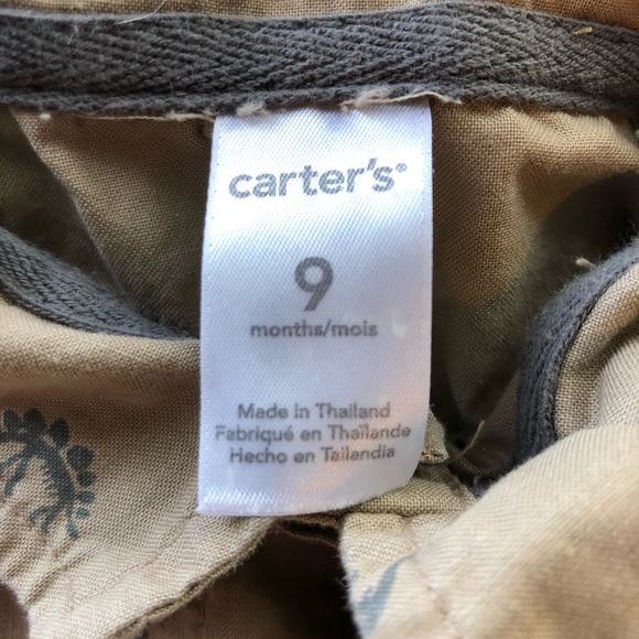 Khaki Short Onesie with dinosaurs! 5/$20 - Picture 3 of 3